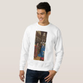 Sweatshirt L'Annonciation de Van Eyck Premium Lumière Cathédr (Devant entier)