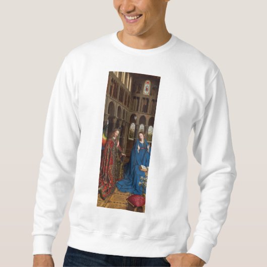 Sweatshirt L'Annonciation de Van Eyck Premium Lumière Cathédr (Devant)