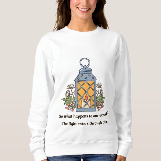 Sweatshirt Lantern of Healing | Gentle Light & Spiritual Hope (Devant)
