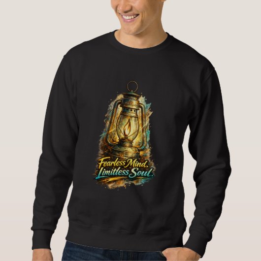 Sweatshirt Lanterne Inspirante Âme Sans Limite Esprit Sans Pe (Devant)