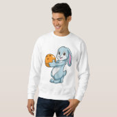 Sweatshirt Lapin à Bowling avec Bowling balle (Devant entier)