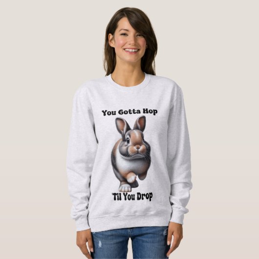 Sweatshirt Lapin à couper mignon (Devant entier)