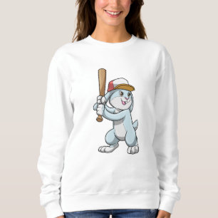 Sweatshirt Lapin au baseball avec batte de baseball