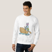 Sweatshirt Lapin avec bateau et pagaie (Devant entier)