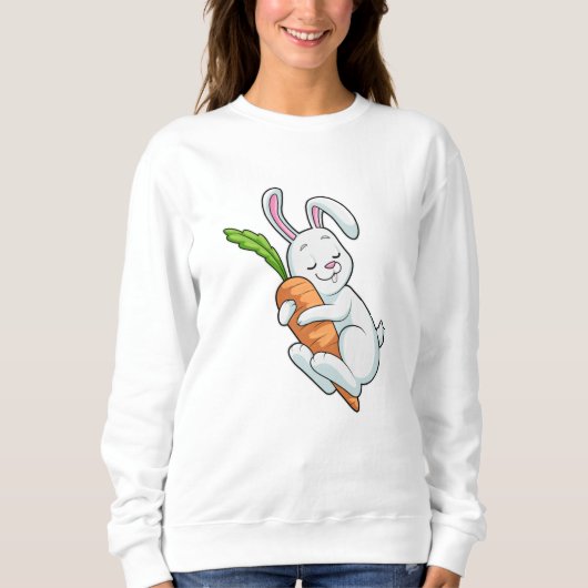 Sweatshirt Lapin avec carotte (Devant)