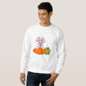 Sweatshirt Lapin avec carotte (Devant entier)