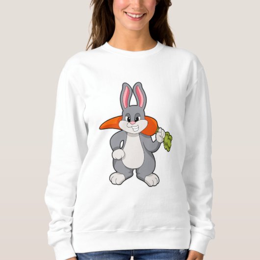 Sweatshirt Lapin avec carotte (Devant)