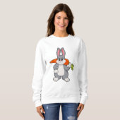 Sweatshirt Lapin avec carotte (Devant entier)