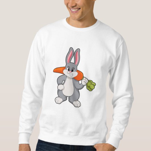 Sweatshirt Lapin avec carotte (Devant)
