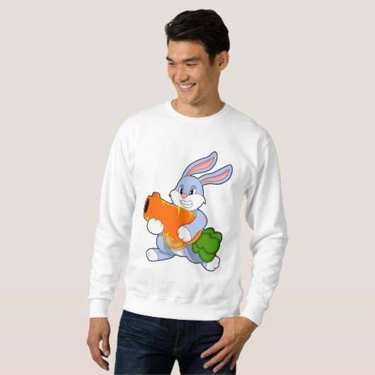 Sweatshirt Lapin avec carotte (Devant entier)