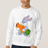 Sweatshirt Lapin avec carotte (Devant)