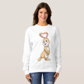 Sweatshirt Lapin avec coeur (Devant entier)