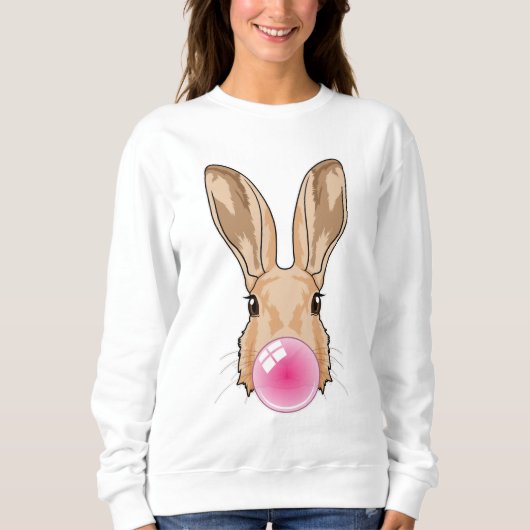 Sweatshirt Lapin avec gomme à mâcher (Devant)