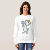 Sweatshirt Lapin avec mobile (Devant entier)