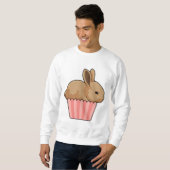 Sweatshirt Lapin avec muffin (Devant entier)