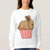 Sweatshirt Lapin avec muffin (Devant)