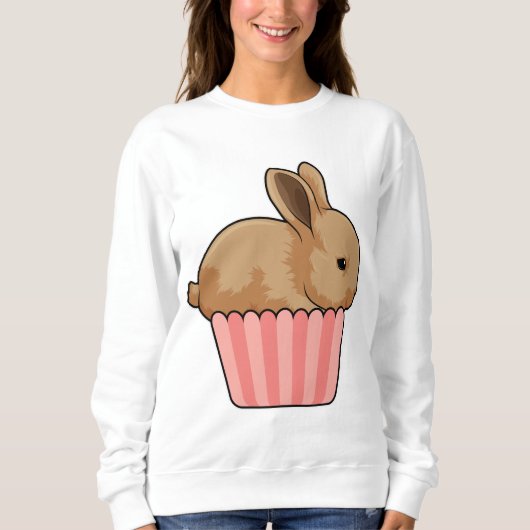Sweatshirt Lapin avec muffin (Devant)
