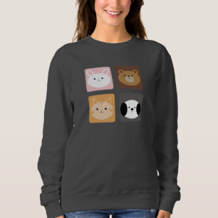 Sweatshirt Lapin, chien, chat et ours