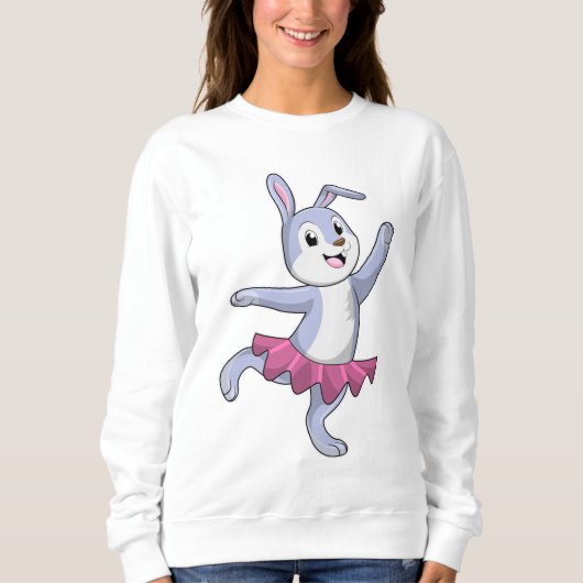 Sweatshirt Lapin comme Ballerina au Ballet (Devant)