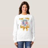 Sweatshirt Lapin de Pâques funky (Devant entier)