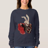 Sweatshirt Lapin d'horloge (Devant)