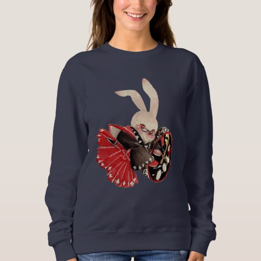 Sweatshirt Lapin d'horloge (Devant)