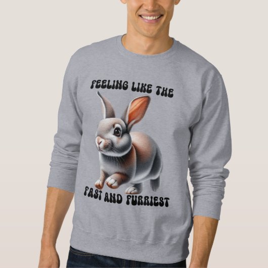 Sweatshirt Lapin Humoristique (Devant)
