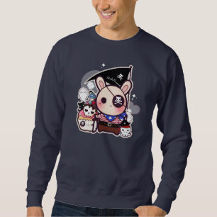 Sweatshirt Lapin mignon de pirate avec le petit gâteau de