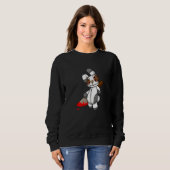 Sweatshirt Lapin Poupée Vaudou Goth Pastel (Devant entier)