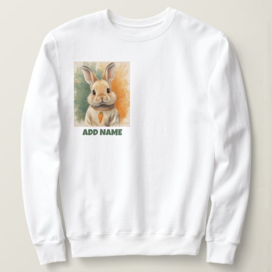 Sweatshirt Lapin Rêves de Carotte (Design devant)