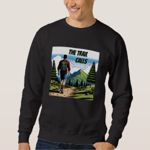 Sweatshirt L'appel du sentier Un homme faisant de la randon