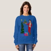 Sweatshirt l'arbre de noël justideau (Devant entier)