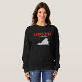 Sweatshirt Larch Way Washington USA State America Travel Wash (Devant entier)