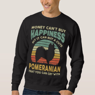 Sweatshirt L'argent ne peut acheter le bonheur Retro Funny Po