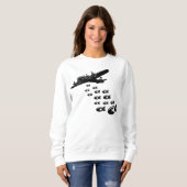Sweatshirt Larguer des Bombes d'Amour (Devant entier)