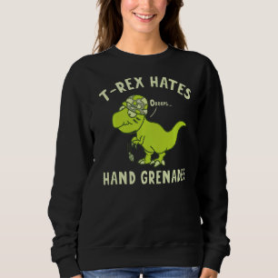 Sweatshirt L'Armée Dino Rex Hait Les Grenades À La Main