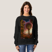 Sweatshirt l'art du cactus royal (Devant entier)