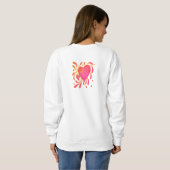 Sweatshirt L'Art Portable Abstrait du Coeur Sauvage (Dos entier)
