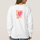Sweatshirt L'Art Portable Abstrait du Coeur Sauvage (Dos)