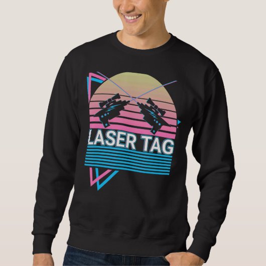 Sweatshirt Laser Tag Jeu Lasertag Retro (Devant)