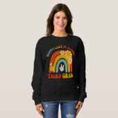 Sweatshirt Last Day Of School Groovy Teachers and students He (Devant entier)