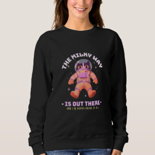 Sweatshirt L'astronaute de chats de la voie lactée