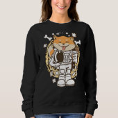 Sweatshirt L'Astronaute Doge Shiba Inu À L'Espace Extérieur D (Devant)