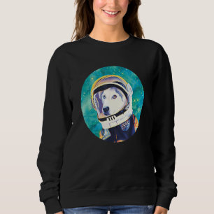 Sweatshirt L'astronaute Husky Dog Moms Dads