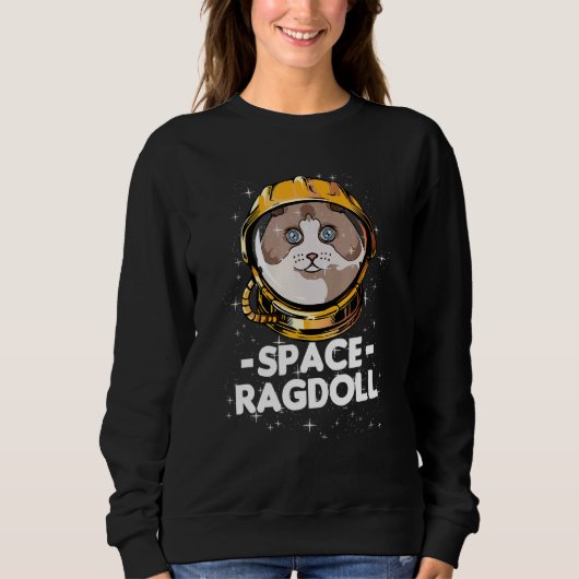 Sweatshirt L'astronaute spatiale Ragdoll Maman Chat (Devant)