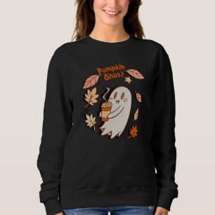 Sweatshirt Latte d'automne du citrouille Ghost