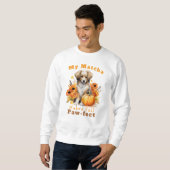 Sweatshirt Latte de chien d'automne personnalisable (Devant entier)