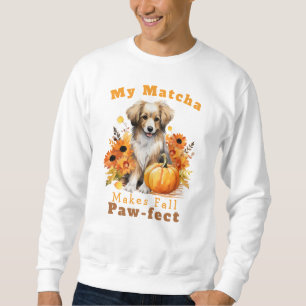 Sweatshirt Latte de chien d'automne personnalisable