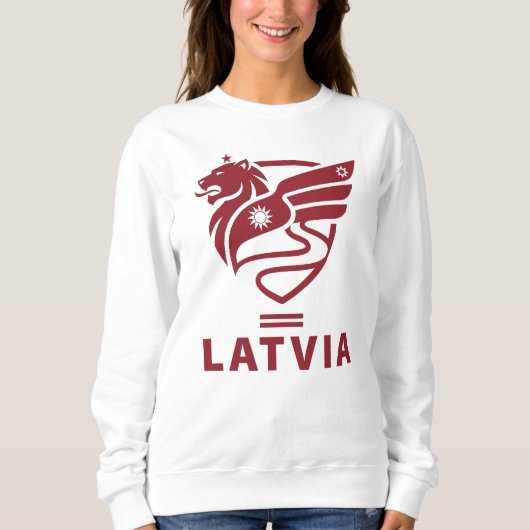 Sweatshirt Latvia Baltic State Northern Europe (Devant)
