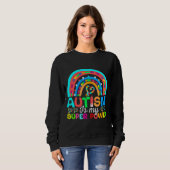 Sweatshirt L'autisme est ma super puissance Ajouter Puzzle Au (Devant entier)